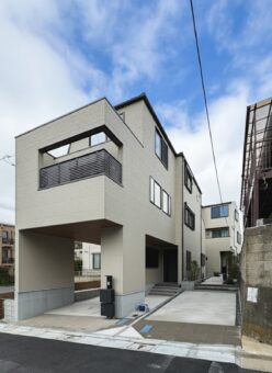 中野区南台4丁目の新築住宅｜木造3階建ての外観